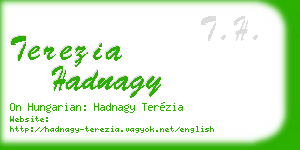 terezia hadnagy business card